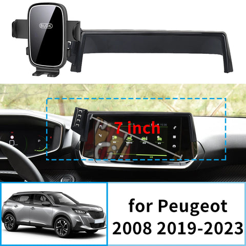 Screen Mount Wireless Charger for Peugeot 2008 2019–2023 Car Phone Holder OEM