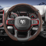 Split Suede Steering Wheel Cover for Ram 1500 2500 3500