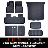 Floor Mats & Cargo Liner for New Tesla Model Y Juniper 2025+ TPE All Weather Floor Mat Cargo Liner Car Interior Accessory OEM