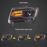 Vland Head lights W/ Anim. for Jeep Grand Cherokee 2011 Headlight Assembly Vland