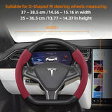 Steering Wheel Cover Matte Carbon for Tesla Model 3