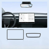 For Tesla Model 3 Highland Model Y Juniper Silicone Center Control Screen Protector Frame Protector Cover