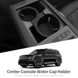 KIA EV9 2024 2025 Center Console Cup Holder TPE Shock-Absorbing Storage Tray Tidying Car Accessories Black Car Interior Acces