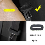 Suede Seat Belt Buckle Cover for Mercedes Benz Car Interior Accessory LINGLUYANG