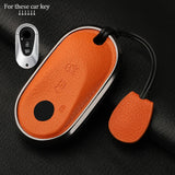 Metal and Leather Car Key Case Cover for Various Mercedes Benz Models