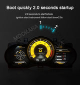 12.3" Digital Virtual Instrument Cluster for Porsche Macan 2014–2024 Car Interior Accessory Aotsr