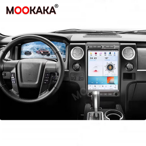 Digital LCD Instrument Cluster for Ford F-150 Raptor 2009-2014 Android Head Unit Aotsr Two Screens 4GB 64GB Eight Core