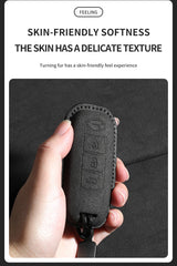 Car Remote Key Case Cover For Trumpchi GAC GS3 GS5 GS6 S7 S9 Empow J11 J12 J13 J14 J15 J16 Suede Car Key Bag Protecter Keychain
