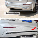 Rear Bumper Trim Black Chrome Cover for Volvo XC60 2022 Car Interior Accessory LINGLUYANG