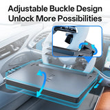 Car Tray Table Food Tray Desk Folding Laptop Desk Auto Steering Wheel Tray Mount Adjustable Water Cup Computer Bracket Car In