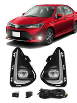 LED Fog Light Assembly Chrome for Corolla Axio 2018+ Car Interior Accessory MAGIC COLORM