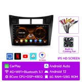 9-Inch Android Head Unit with Wireless CarPlay for Toyota Yaris