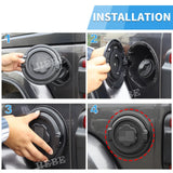 Fuel Tank Cap Aluminum Alloy for Jeep Wrangler JL 2018-2024 Car Interior Accessory HEBE