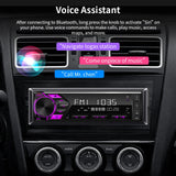 1Din Bluetooth Car Radio MP3 Player Dual Mic USB Car Interior Accessory AKAMATE