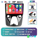 9-inch QLED Android 15 Head Unit for Peugeot 108 2014–2021
