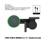 Car Phone Mount Holder 15W Magnetic Wireless Charger Compatible with MagSafe for Tesla Model 3 Y HIGHLAND LAUNCH JUNIPER 2026 RGB