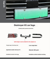 BYD Chazor Seal 5 DM-i Car Front Emblem Blackening Badge Decal Car Modification Sticker OEM