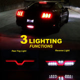 3-in-1 LED Rear Fog Light for Ford Mustang 2015-2017 Car Interior Accessory iJDM