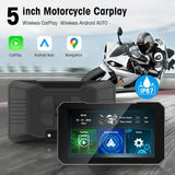 5 Inch Motorcycle GPS Wireless CarPlay Android Auto Display Motorcycle GPS LEXXSON