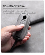Car Key Case Cover Shell For Porsche Panamera Spyder Carrera Macan Cayman Cayenne 911 970 981 991 Leather Car Keychain Car Ke