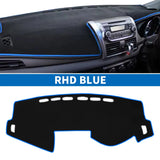 Custom Fit Anti-Glare Dashboard Mat for Toyota Vios 2014-2019 Dashboard Mat CATUSIKI BLUE RHD