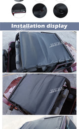Leather Soft Top Sunshade Cover for Jeep Wrangler JK 2-Door Car Interior Accessory HEBE