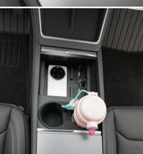 For Tesla Model 3 Highlander Juniper Silicone Cup Holder Insert Mat Center Console Anti Slip Water Cup Pad Car Interior Acces