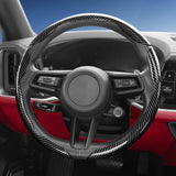 Universal D-Shaped Carbon Fiber Steering Wheel Wr Car Interior Accessory Hocasen