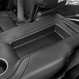 Smabee Car Second Row Armrest Storage Box Car Tray Organizers Accessories for Honda Pilot 2023-2025, Black TPE Car Second Row