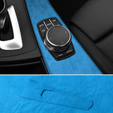 For BMW 3 Series F30 F31 F34 F35 3GT Car Center Console Multimedia Panel Trim Frame Sticker Interior Accessory Made of Alcant