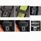 Suede Seat Belt Buckle Protector Cover Universal Fit Car Interior Accessory LINGLUYANG