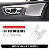 Stainless Door Speaker Trim for Volvo XC60 2018-2025 Car Interior Accessory LINGLUYANG