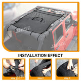 Roof Sunshade Cover Mat for Jeep Wrangler JK 2007-2017 Car Interior Accessory HEBE