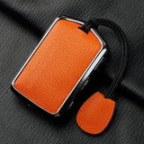 Metal and Leather Car Key Case Cover for Volvo XC40 XC60 S90 XC90 V90 2017 2018 Accessories