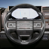 GMC Carbon Fiber Segmented Wheel Cover Silver