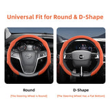 Premium Snap-On Suede Cover for Opel Steering Wheels Car Interior Accessory Hocasen