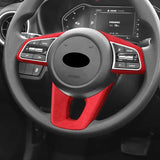 For Kia K3 Forte Cerato (2019-2021) Steering Wheel Cover + Gear Shift Boot Interior Tuning Accessory Set Car Interior Accesso