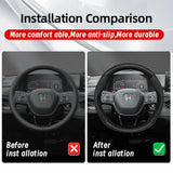 Carbon Fiber Wheel Cover for Honda Civic Accord Fit Car Interior Accessory Hocasen