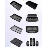 For Xpeng XiaoPeng G9 2023 2024 2025 Car Armrest Storage Box Center Console Organizer Container Storage Box ABS Pad Accessori
