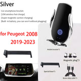 Magnetic Wireless Charging Phone Mount for Peugeot 2008 2019–2023