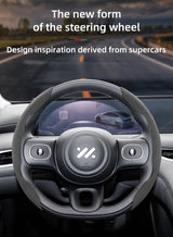 Suede Buckle-Type Steering Wheel Cover for IM Car Interior Accessory Hocasen