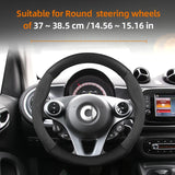 Suede Carbon Fiber Wheel Cover for Smart Fortwo