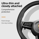 Ultra-Thin Leather Wheel Cover for Porsche Cayenne 911 Car Interior Accessory Hocasen