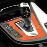 BMW Suede Gear Shift Panel Trim Frame Sticker Anti Scratch Car Interior Accessory Car Interior Accessory OEM