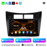 9-Inch Android Head Unit with Wireless CarPlay for Toyota Yaris