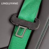 Suede Seat Belt Buckle Cover for Mercedes Benz Car Interior Accessory LINGLUYANG