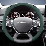 Premium Suede Snap-On Steering Wheel Cover for Dacia
