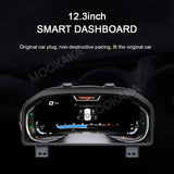 Digital LCD Dashboard Cluster for Dodge Ram 1500 2013–2018 Android Head Unit Aotsr