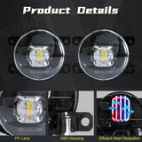 8000LM Universal LED Fog Lights for Citroen Ford Honda Car Interior Accessory MAGIC COLORM
