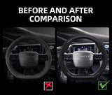 Lancia Ypsilon Suede Carbon Fiber Steering Wheel Car Interior Accessory Hocasen